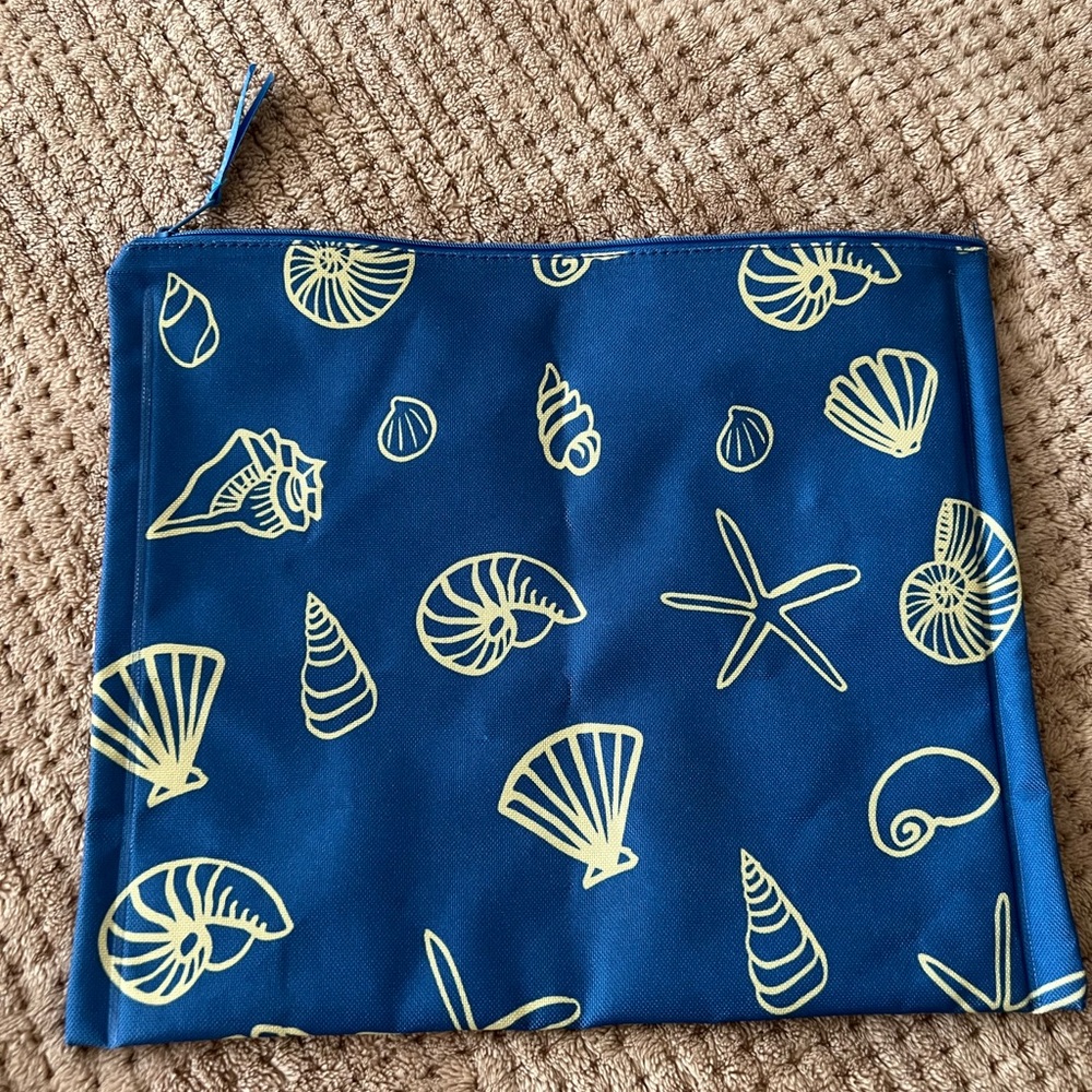 Seashell Pattern Beach Bag Pouch